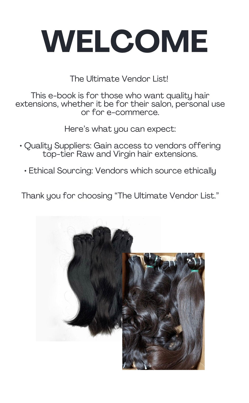 Ultimate Vendor List