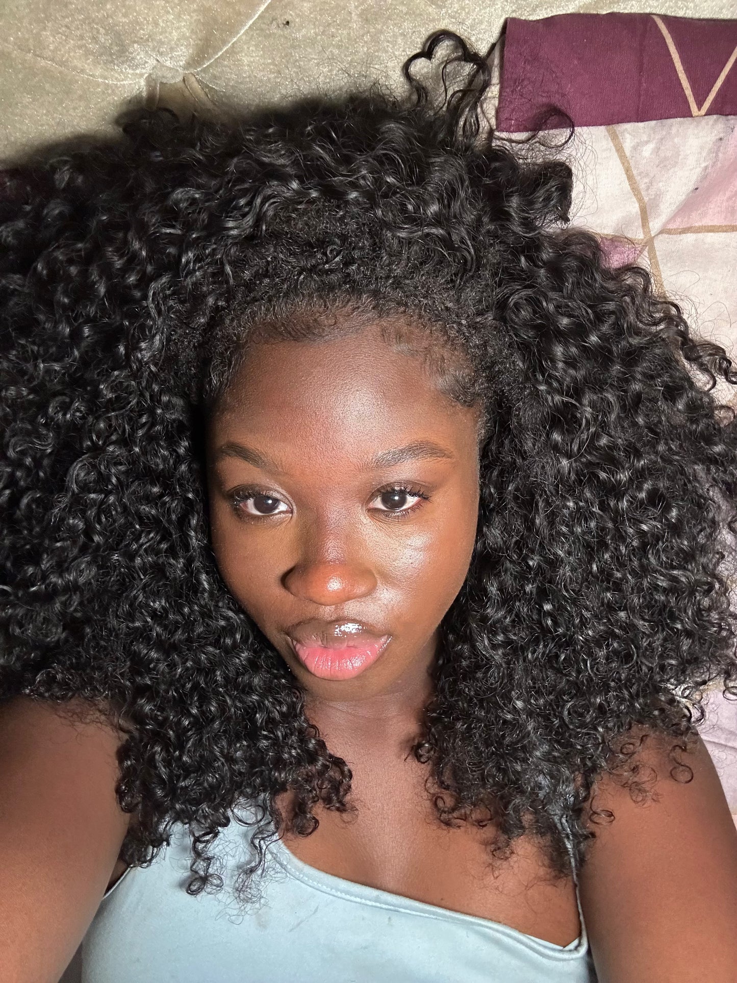 Curly Flip-over Half Wig