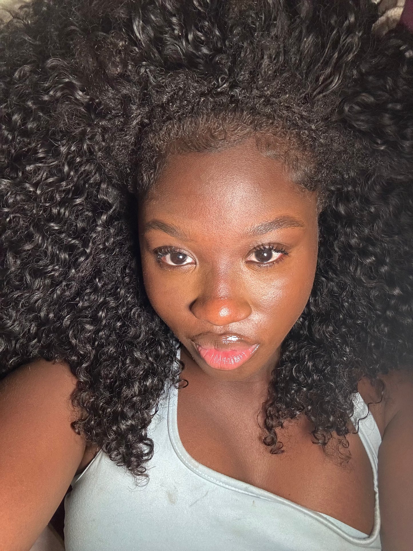 Curly Flip-over Half Wig